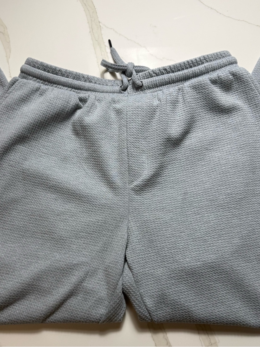 Frye Men's Light Gray Donegal Jogger Knit Drawstring Sweatpants